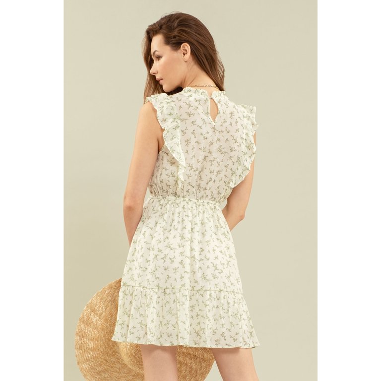 BY THE RIVER BTR CR1674 MOCK NECK DRESS