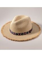 AVENUE ZOE AVE H241005 STRAW HAT BEIGE