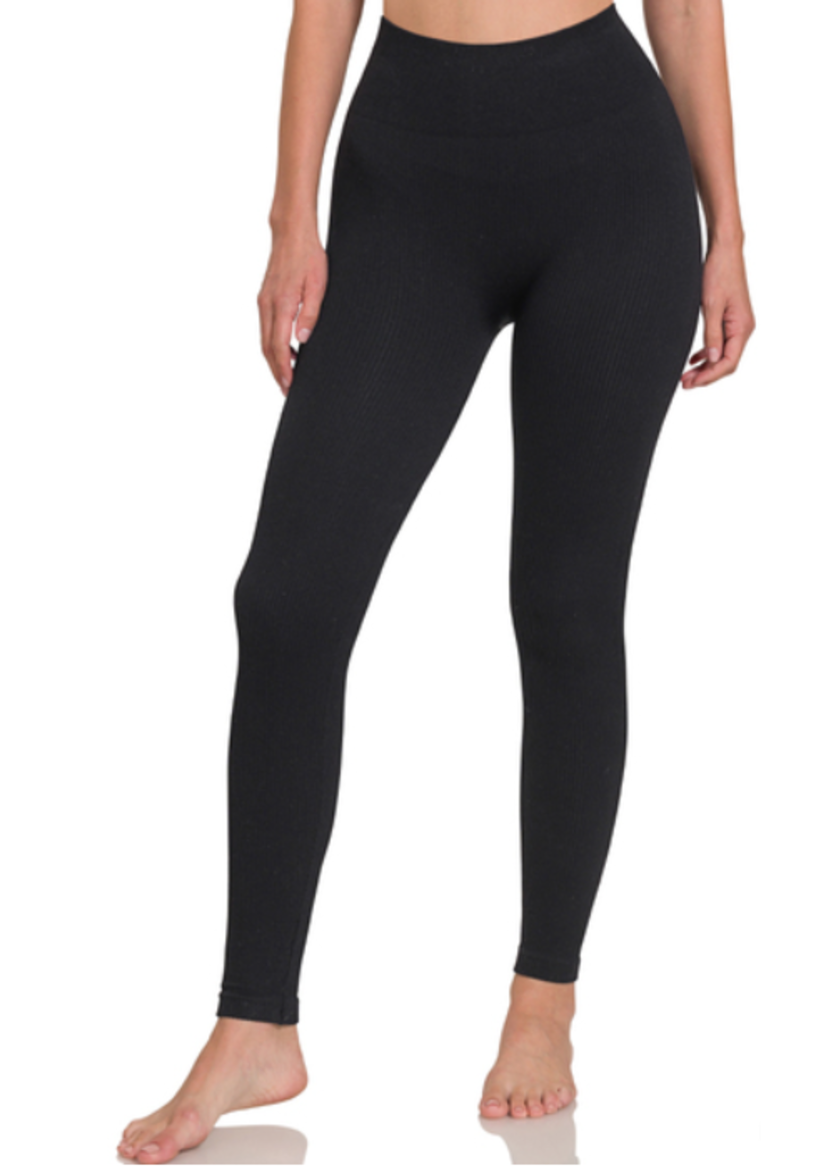 ZENANA ZEN NP-6088A LEGGINGS RIBBED H/W FULL LENGTH