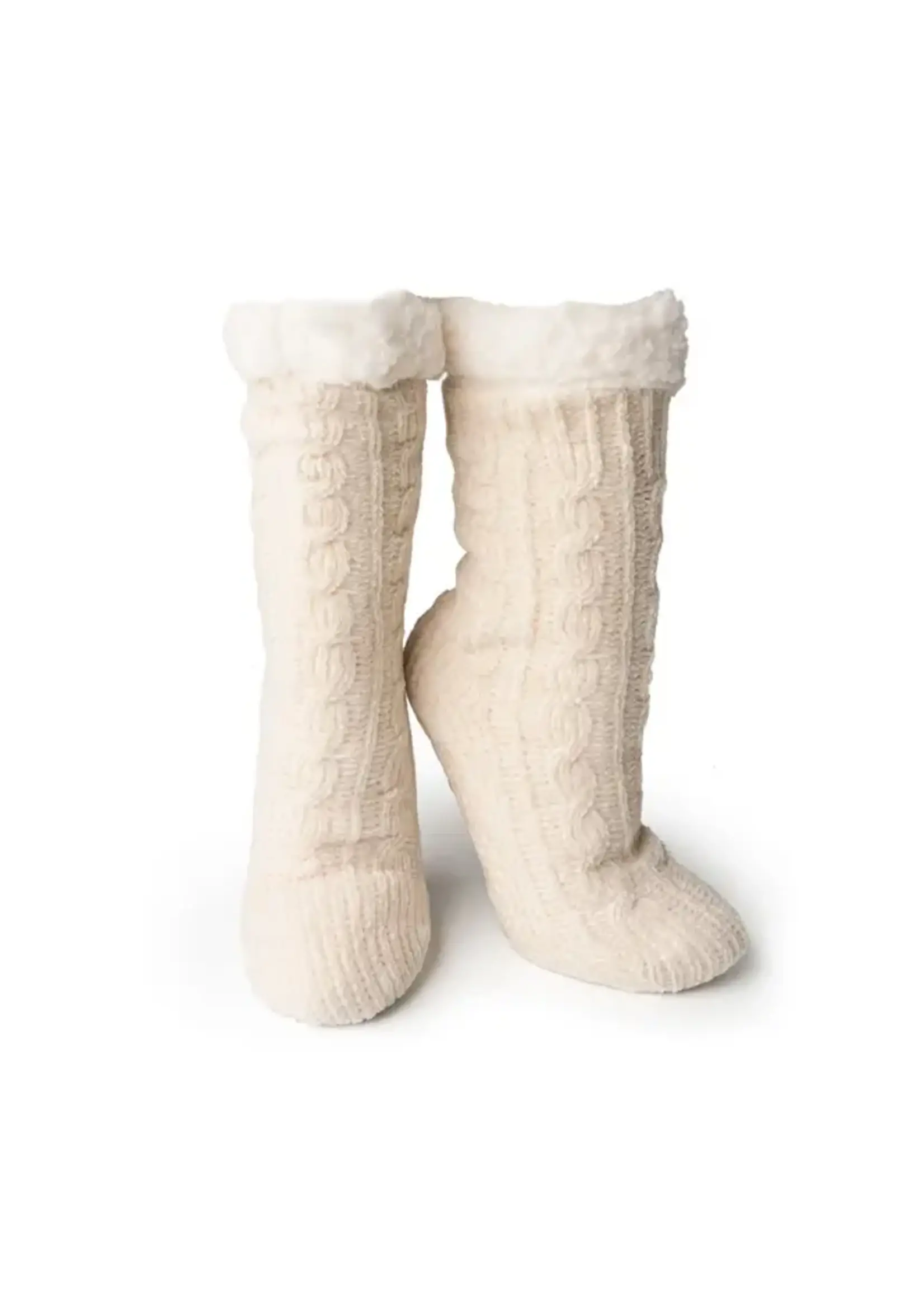 Cejoli Cuffed Knit Slipper Socks