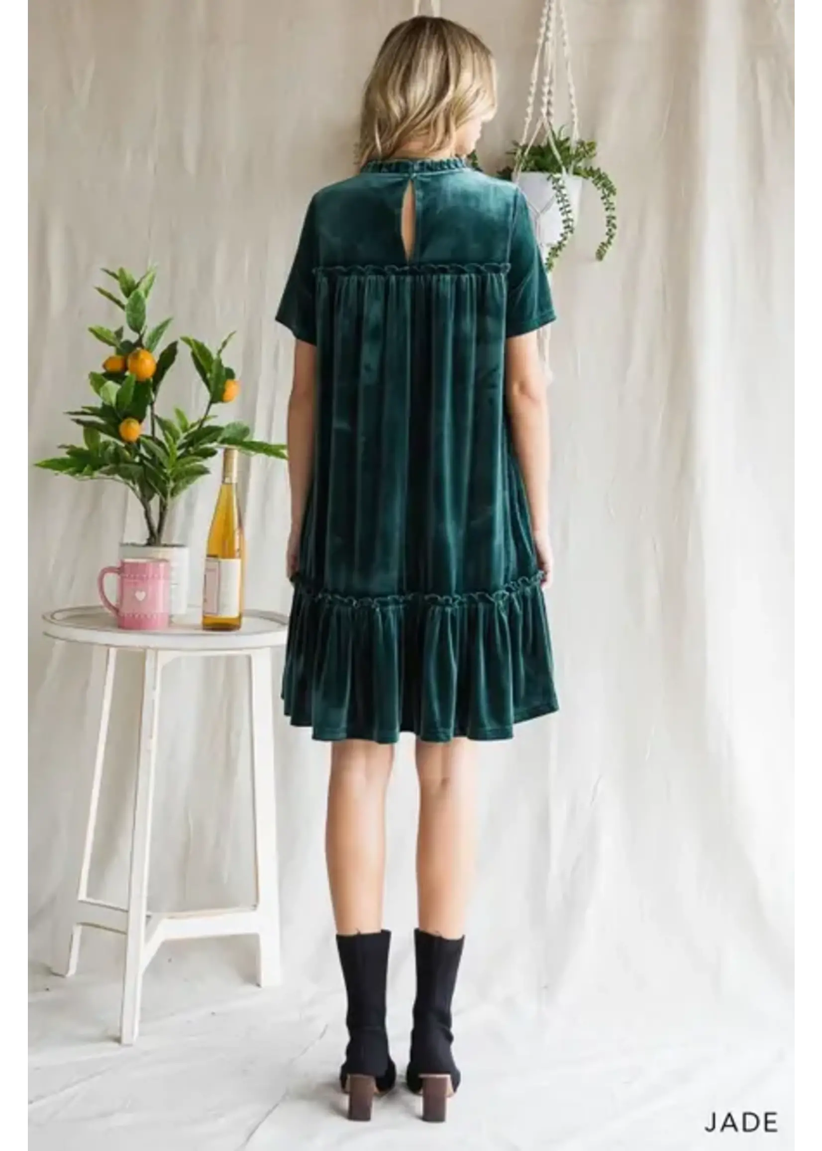 Cotton clearance velvet dress