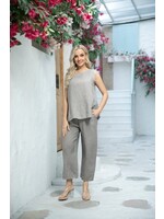 ORANGE FASHION VILLAGE OFV 15070 LINEN PANTS