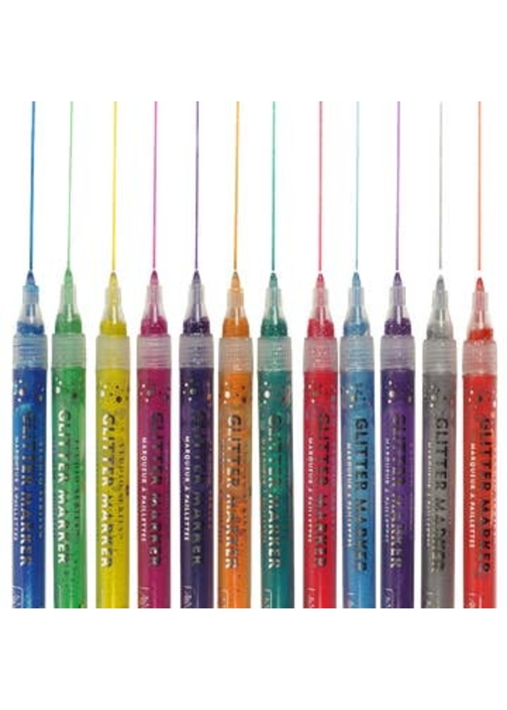 PPP GLITTER MARKER SET (12)