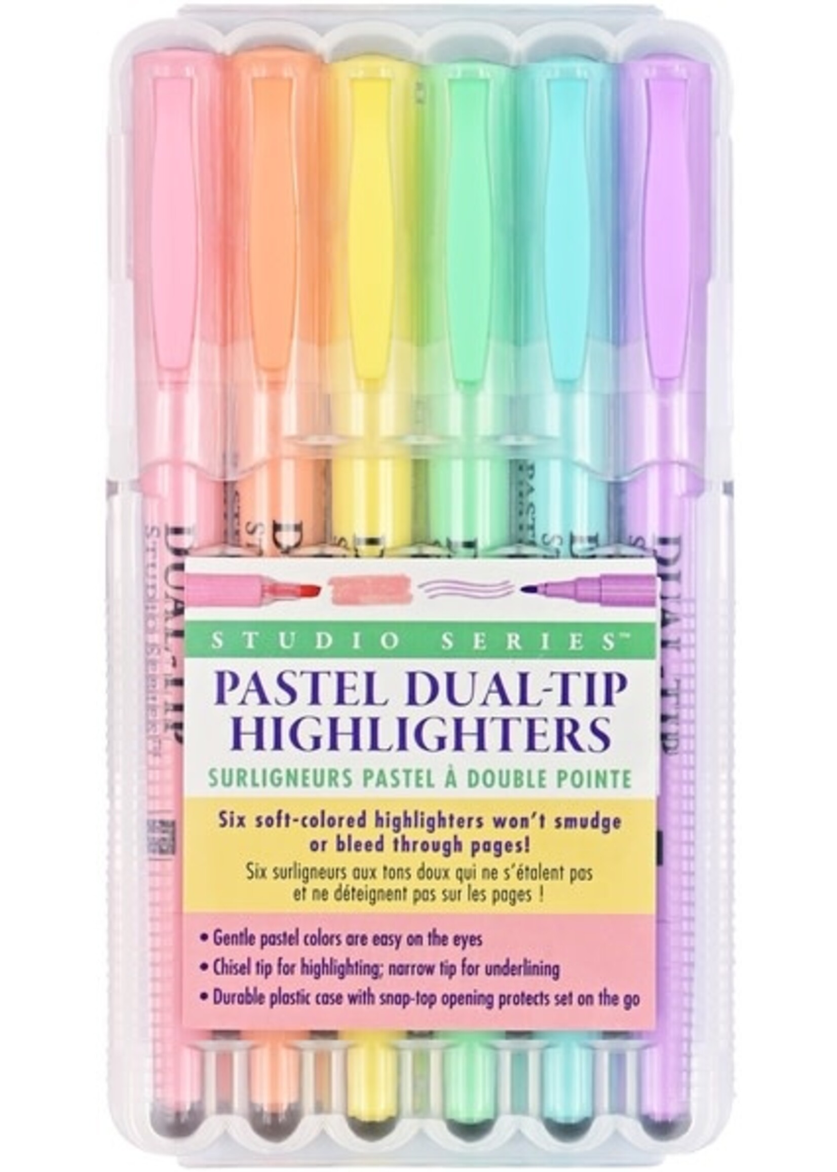 PPP DUAL-TIP PASTEL HIGHLIGHTERS SET 6