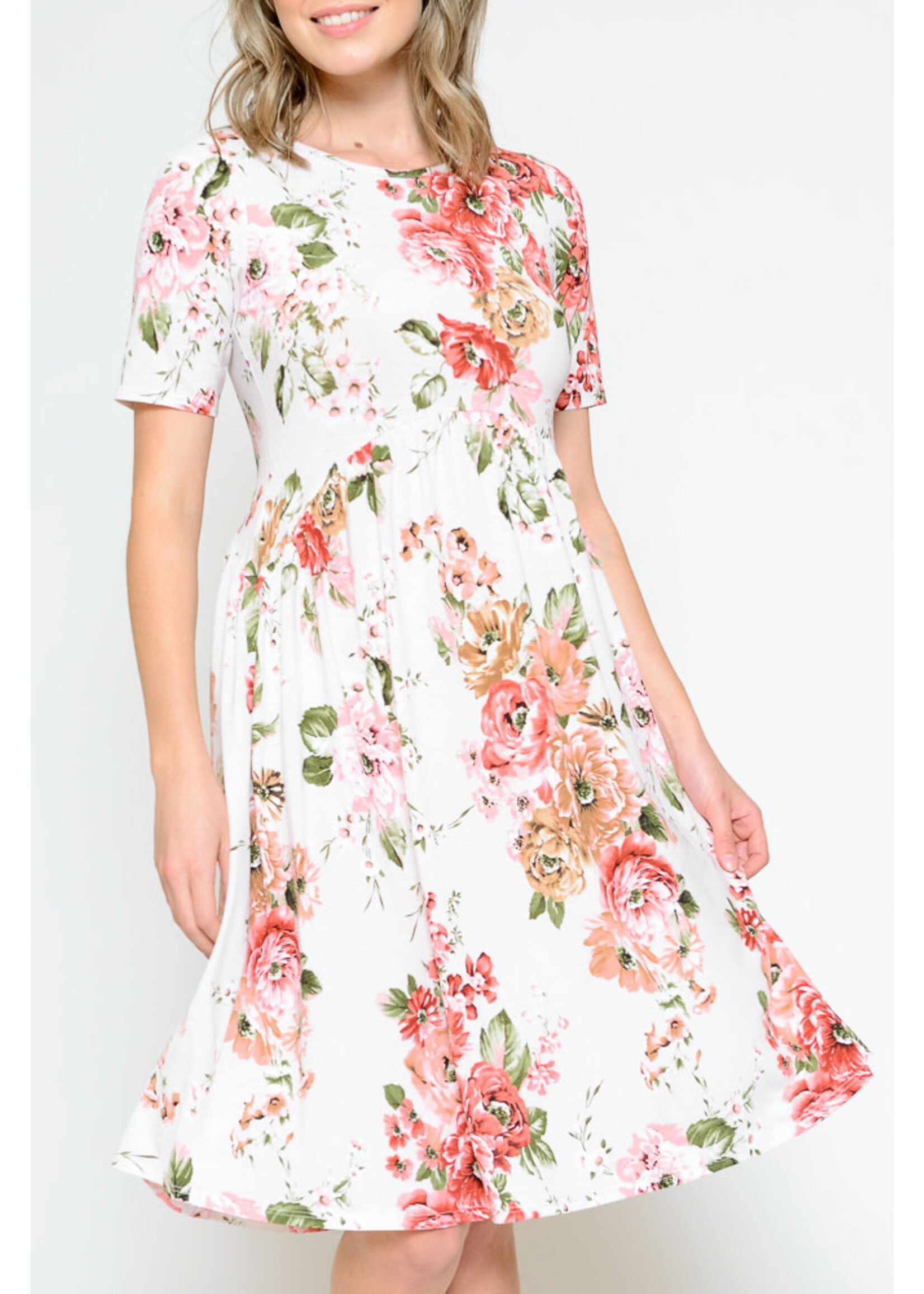 CHRIS & CAROL APPAREL C&C 201498D DRESS FLORAL