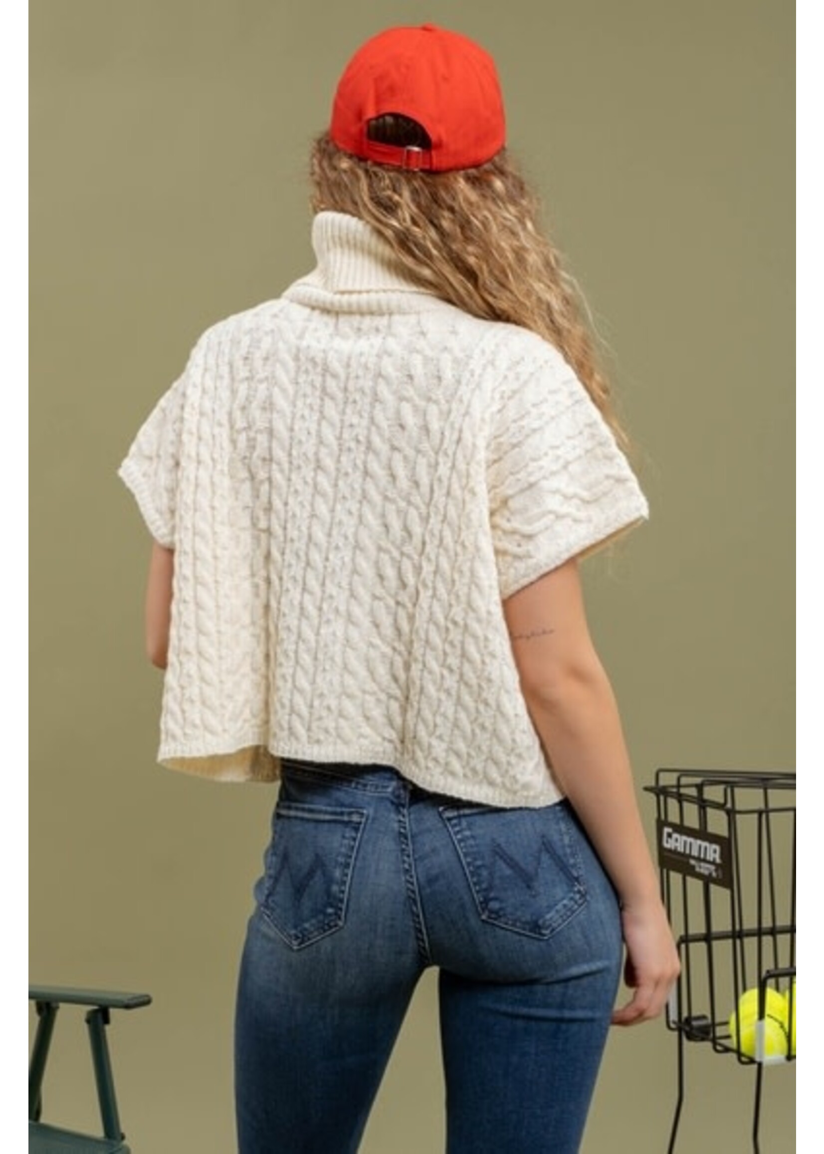 BLU PEPPER BLU B4FT1073 SWEATER CABLEKNIT T NECK