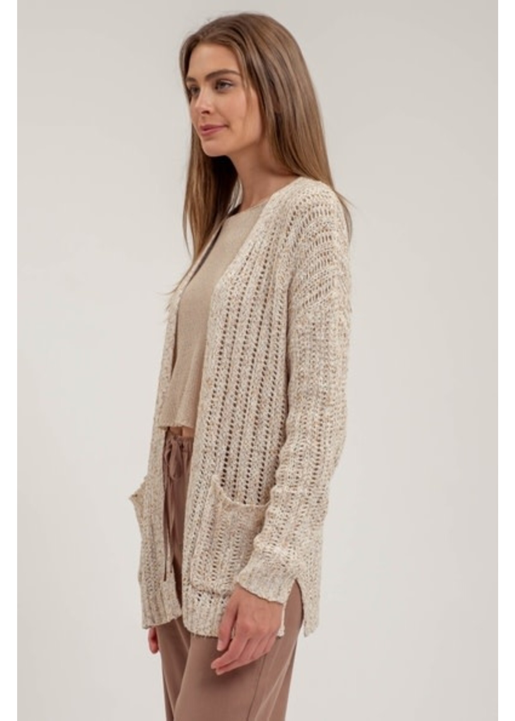 BLU PEPPER BLU B4SJ1017CARDIGAN CROCHET KNIT