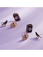 FASHION CITY FAC EARRINGS 3 SET CROW BOOK SKULL