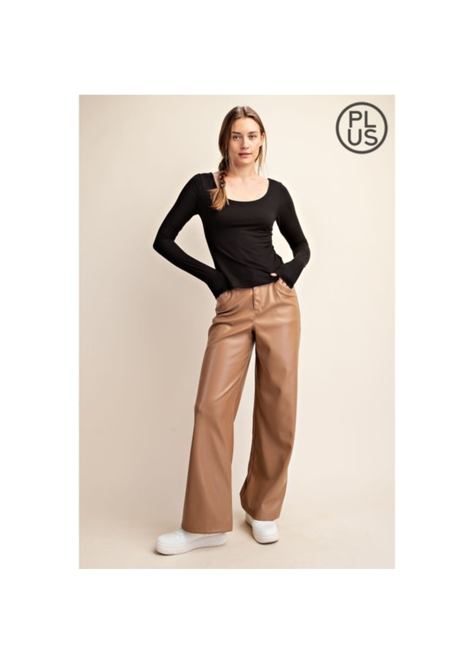 RAE MODE RAE+T9967PL TOP LONG SLV RND NECK