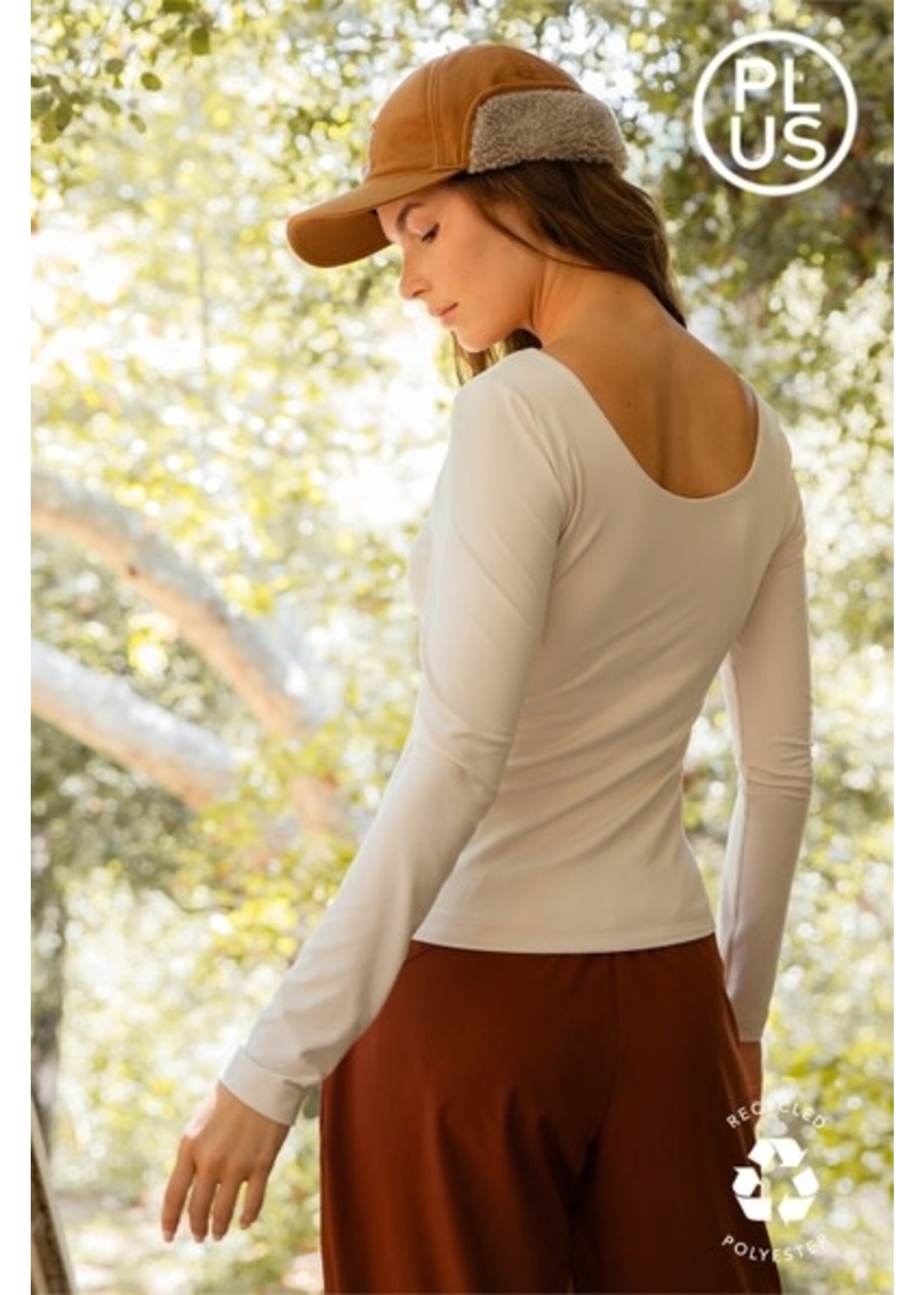 RAE MODE RAE+T9967PL TOP LONG SLV RND NECK