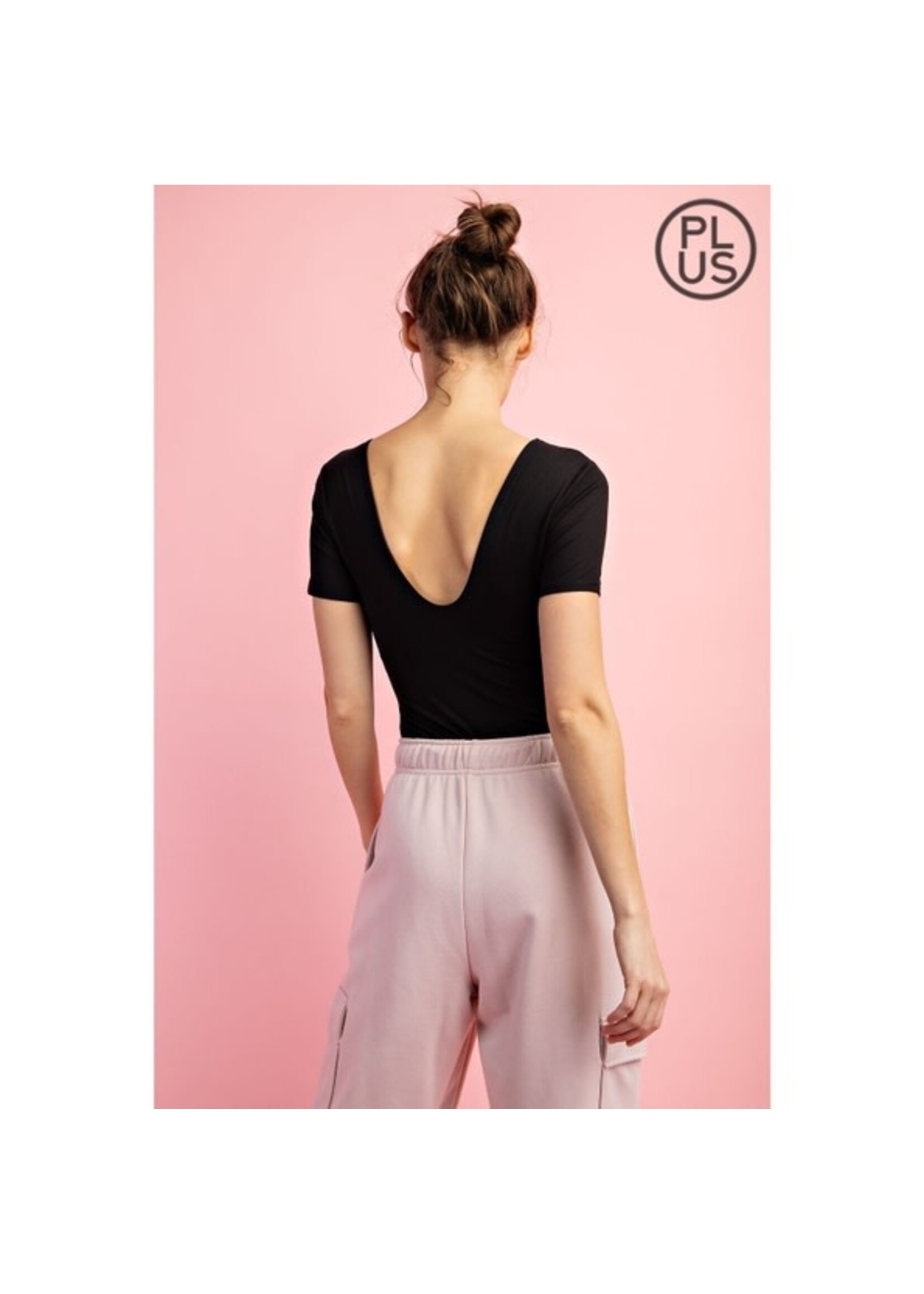 RAE MODE RAE+ T9935PL BODYSUIT SQ NECK SHORT SLV