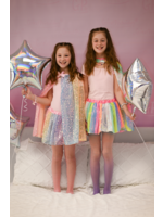 CRE SKIRT STRIPY SEQUINS 4-6