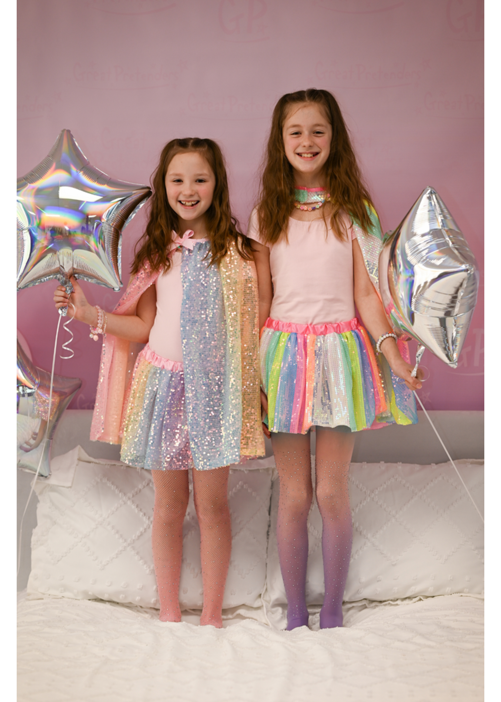 CRE SKIRT STRIPY SEQUINS 4-6