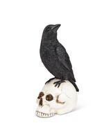 ABBOTT ABB RAVEN PERCHED ON SKULL 8.5"