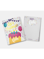 INSTA CAKE INS CAKE CARDS LET'S CELEBRATE VANILLA