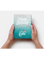 INSTA CAKE INS CAKE CARDS HAPPY B-DAY TEAL VANILLA