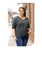 ORANGE FASHION VILLAGE OFV 4112 SWEATER DISTRESS