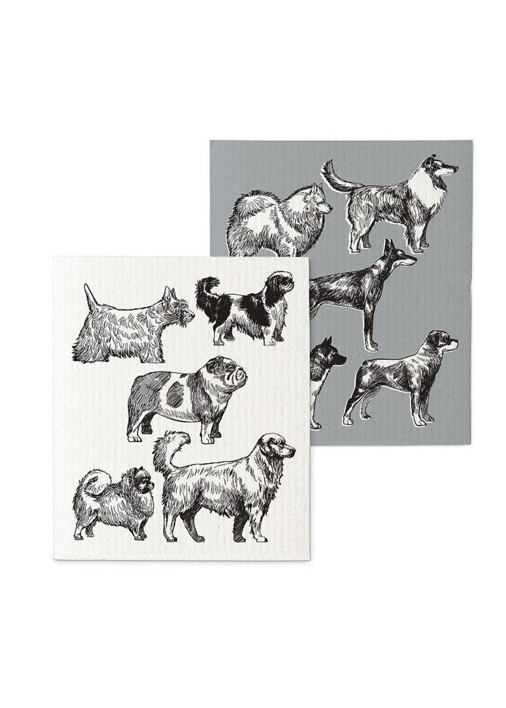 ABBOTT ABB DISHCLOTH DOG SKETCH