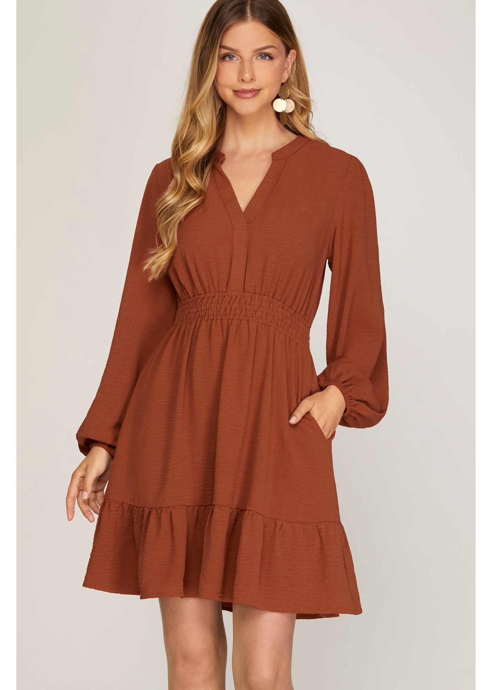 SHE +SKY SHE SY7647 DRESS WOVEN