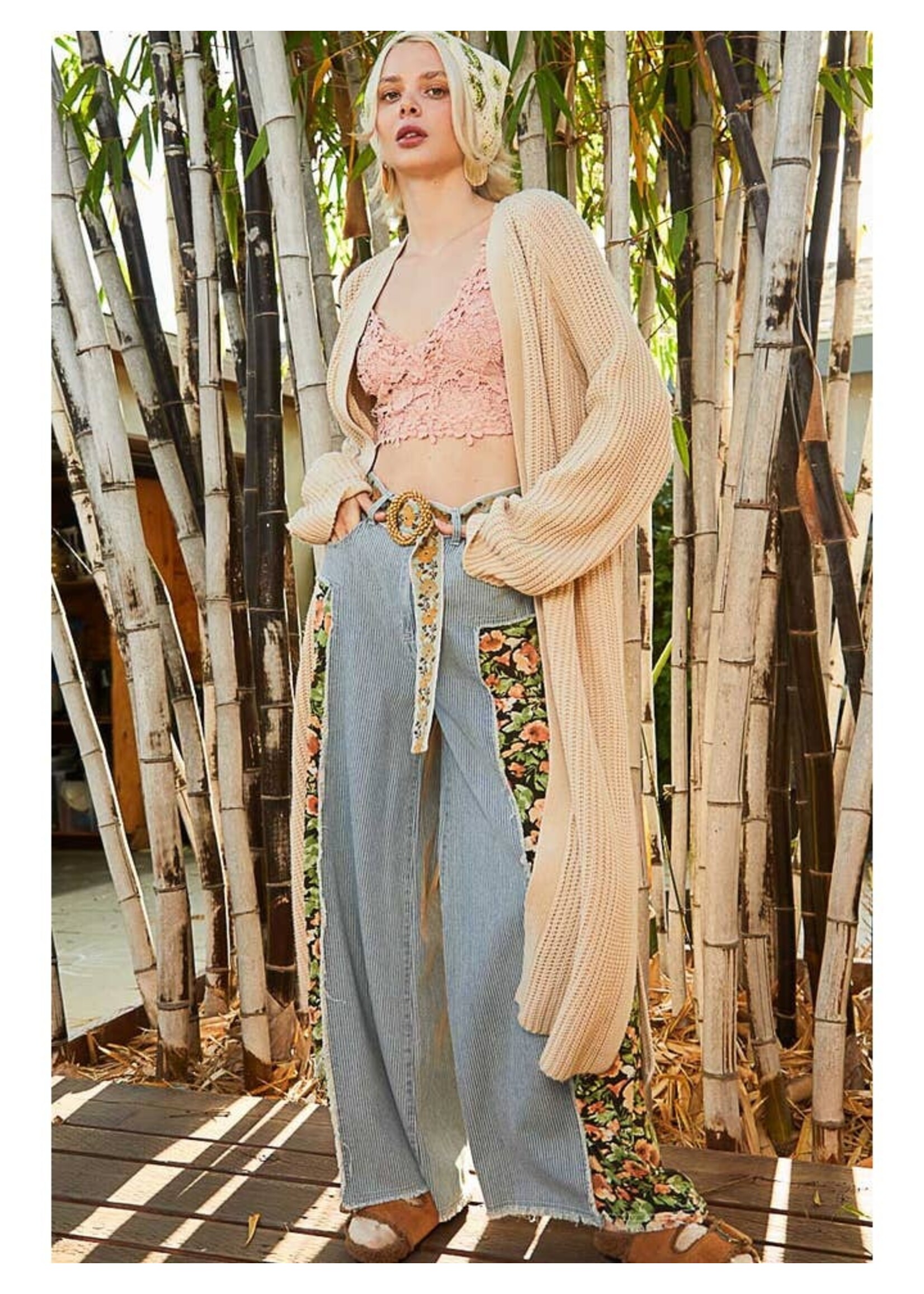 POL CLOTHING POL JST580 LONG CARDIGAN