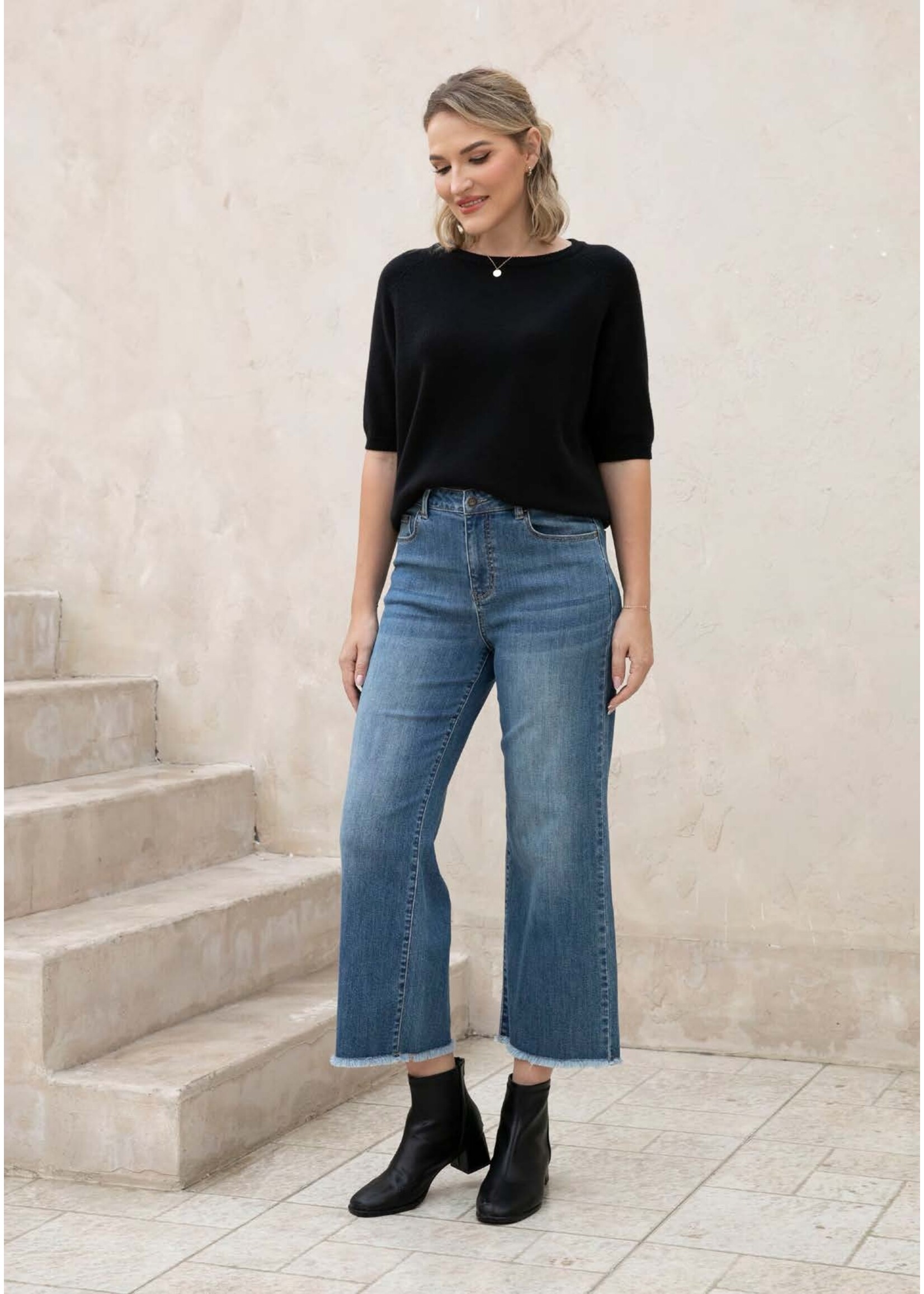 ORANGE FASHION VILLAGE OFV JNC-15 JEANS FRINGE HEM