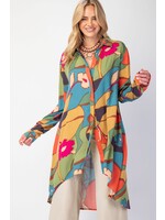 EASEL EAS ED25390 SHIRT DRESS PRINT