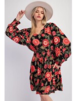 EASEL EAS ED25454 CHALLIS WOVEN DRESS