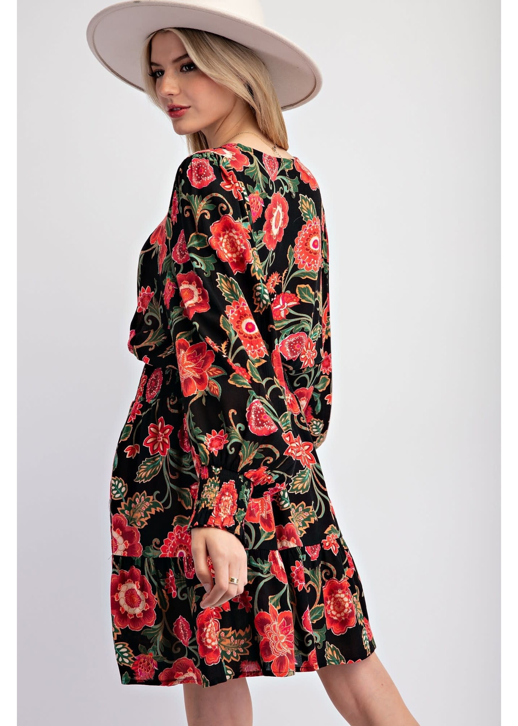 EASEL EAS ED25454 CHALLIS WOVEN DRESS