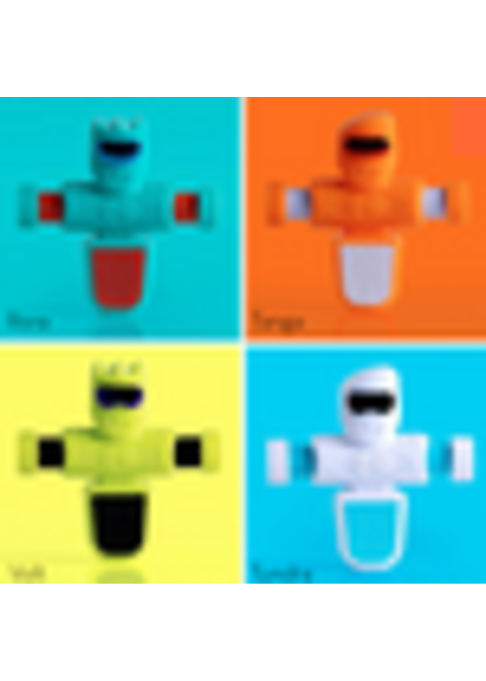 FBT FOOSBOTS ASSORTED COLOURS