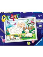 RAV CREART SHEEP AND LAMB PAINT BY NUMBER