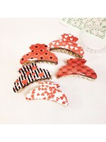 FUNTEZE FUN HAIR CLAW CLIP VALENTINE HEART PATTERN