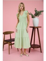 BLU PEPPER BLU FLUTTER MAXI DRESS