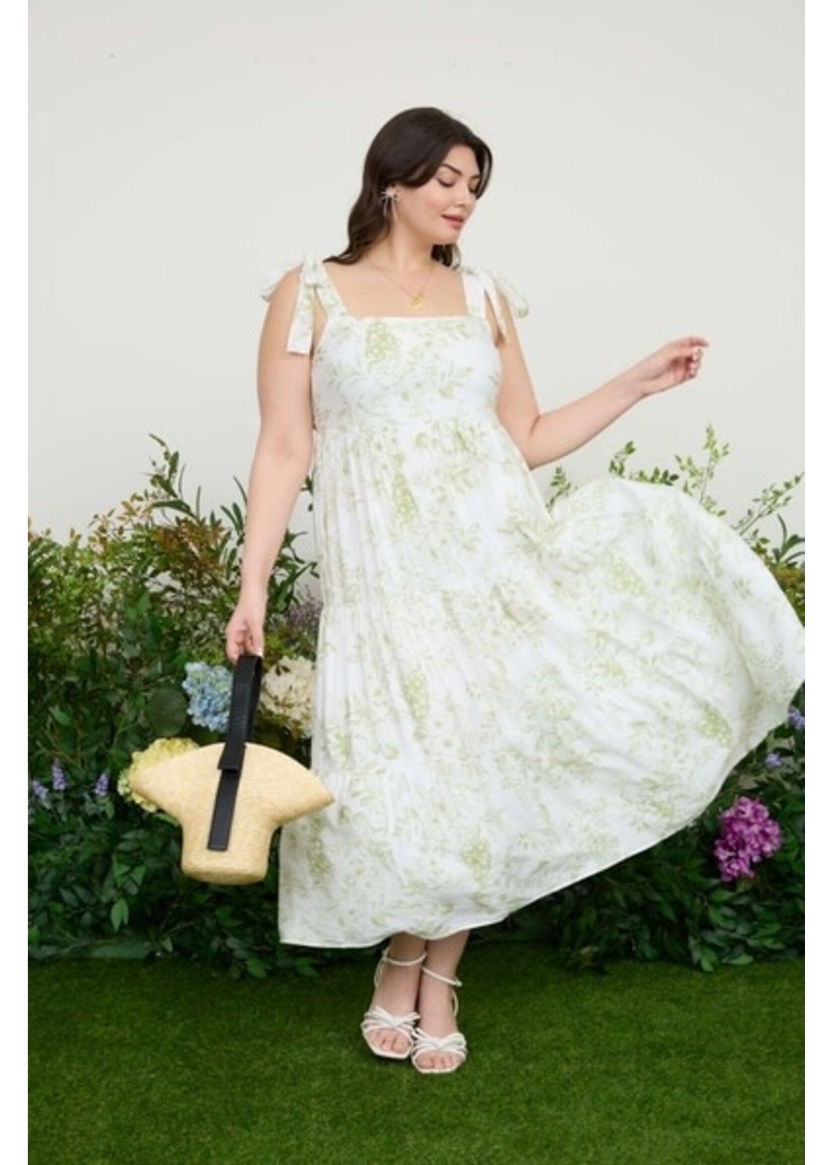 BLU PEPPER BLU+ BLOSSOM TIERED DRESS