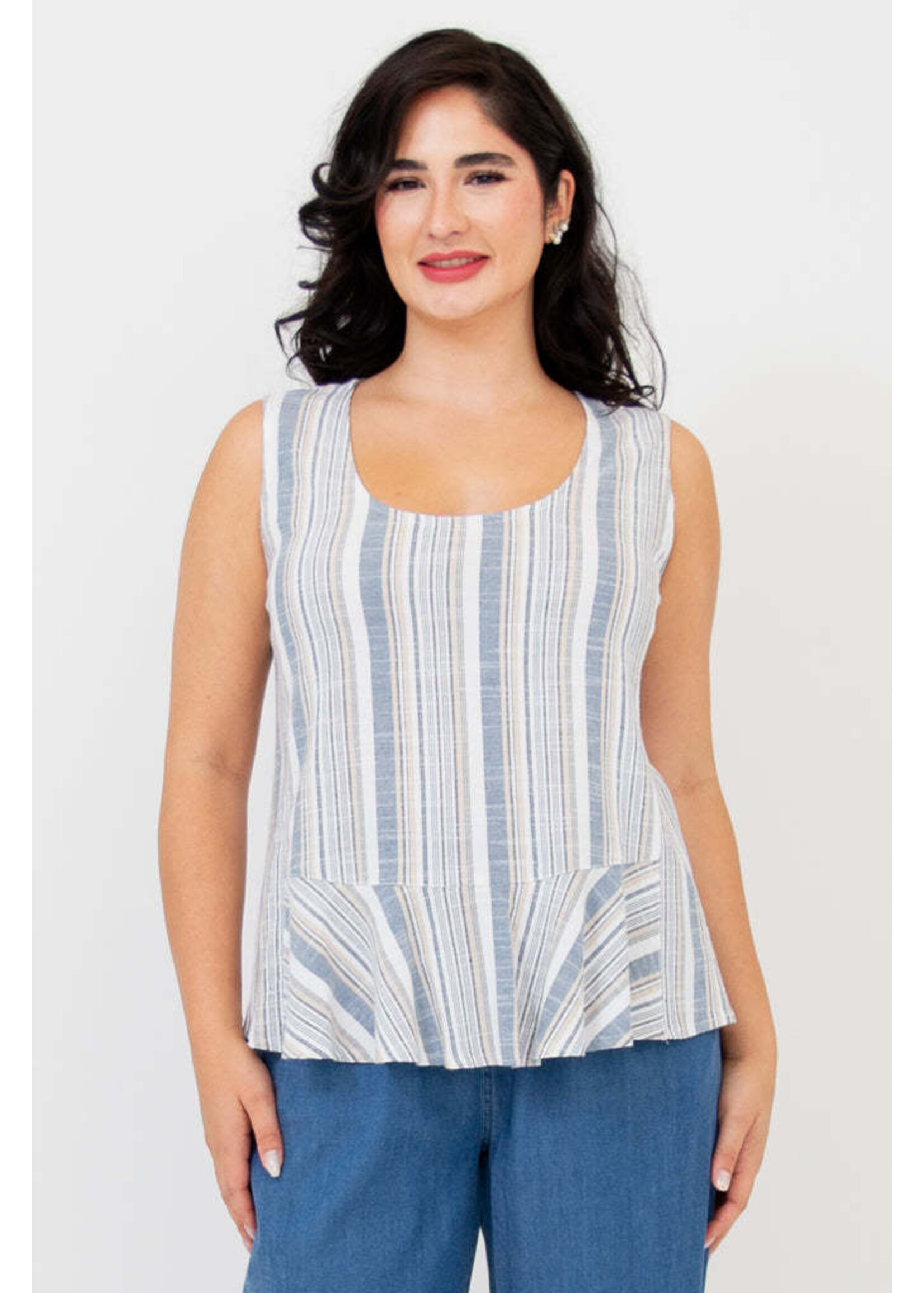 BLUE SKY BSK GINNY TANK STRIPE