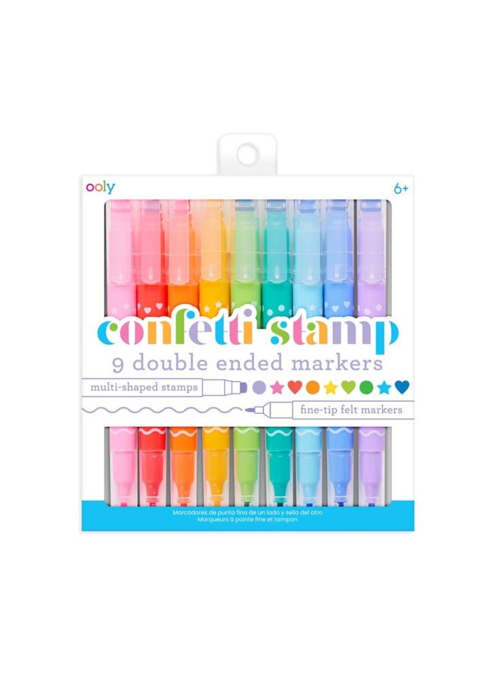 OOLY  CONFETTI STAMP DOUBLE MARKER