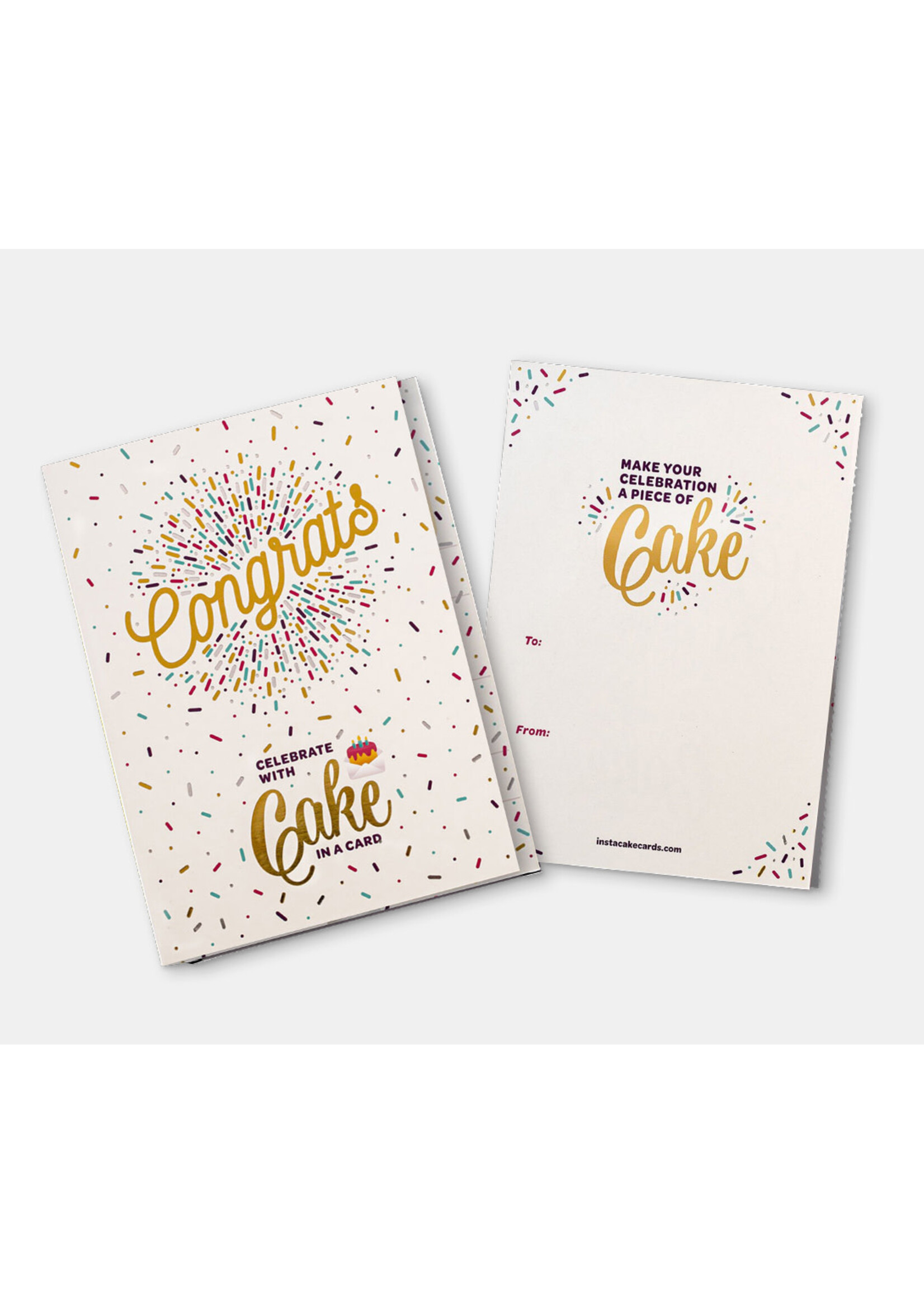 INSTA CAKE INS CAKE CARD CONGRATS VANILLA