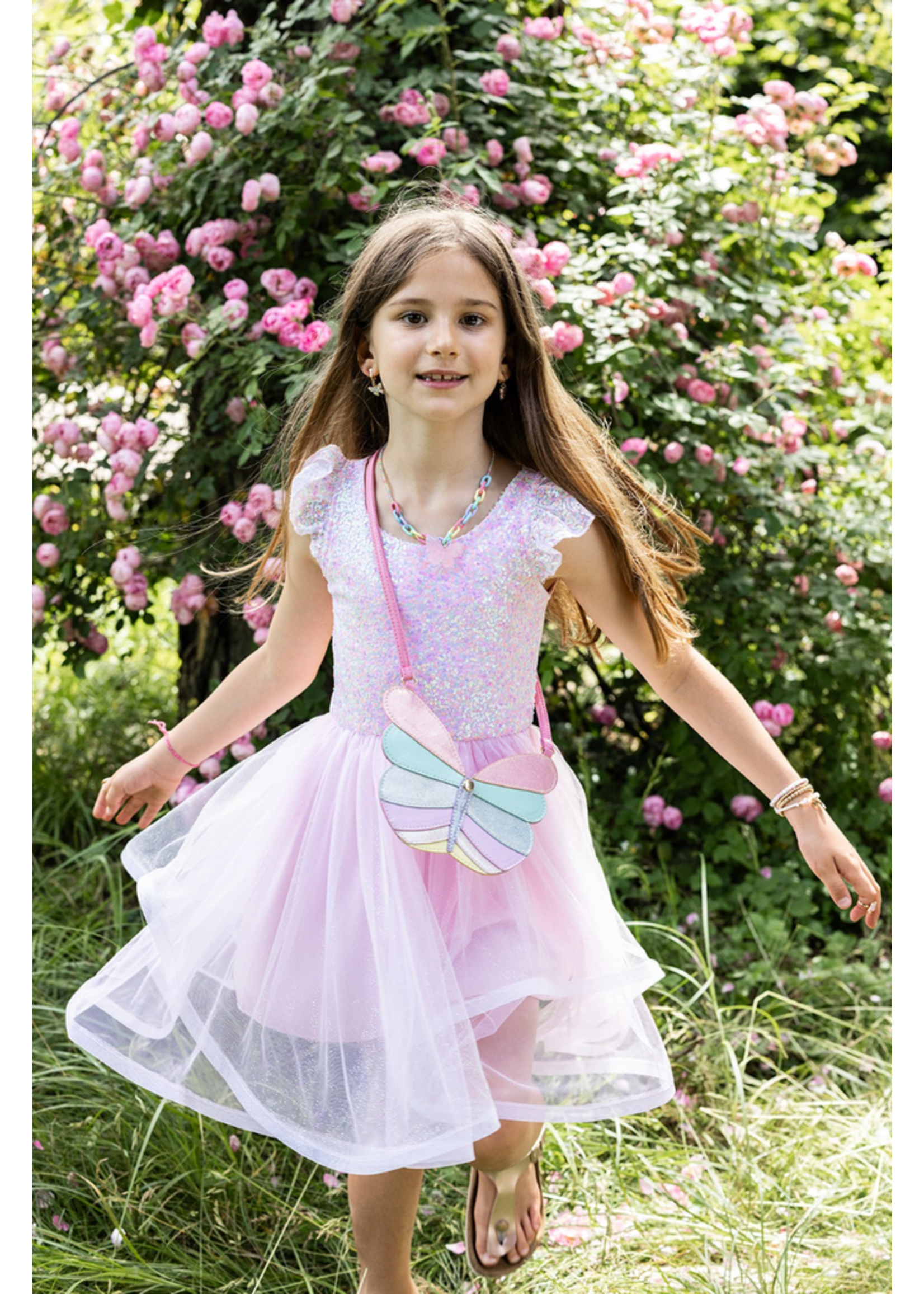 CRE TWIRL DRESS SEQ PINK