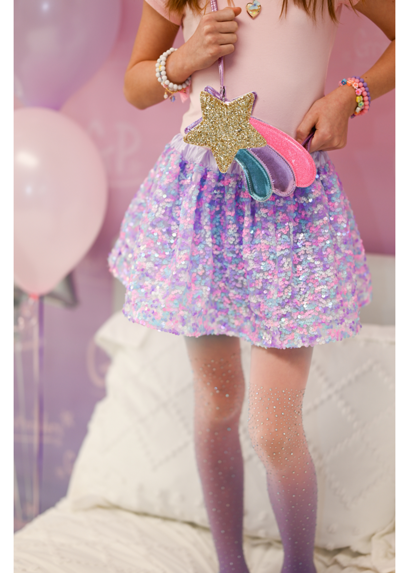 CRE SKIRT SEQ PURPLE PARTY 4-6