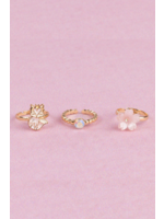 CRE RINGS FOXY FLORAL 3 PC