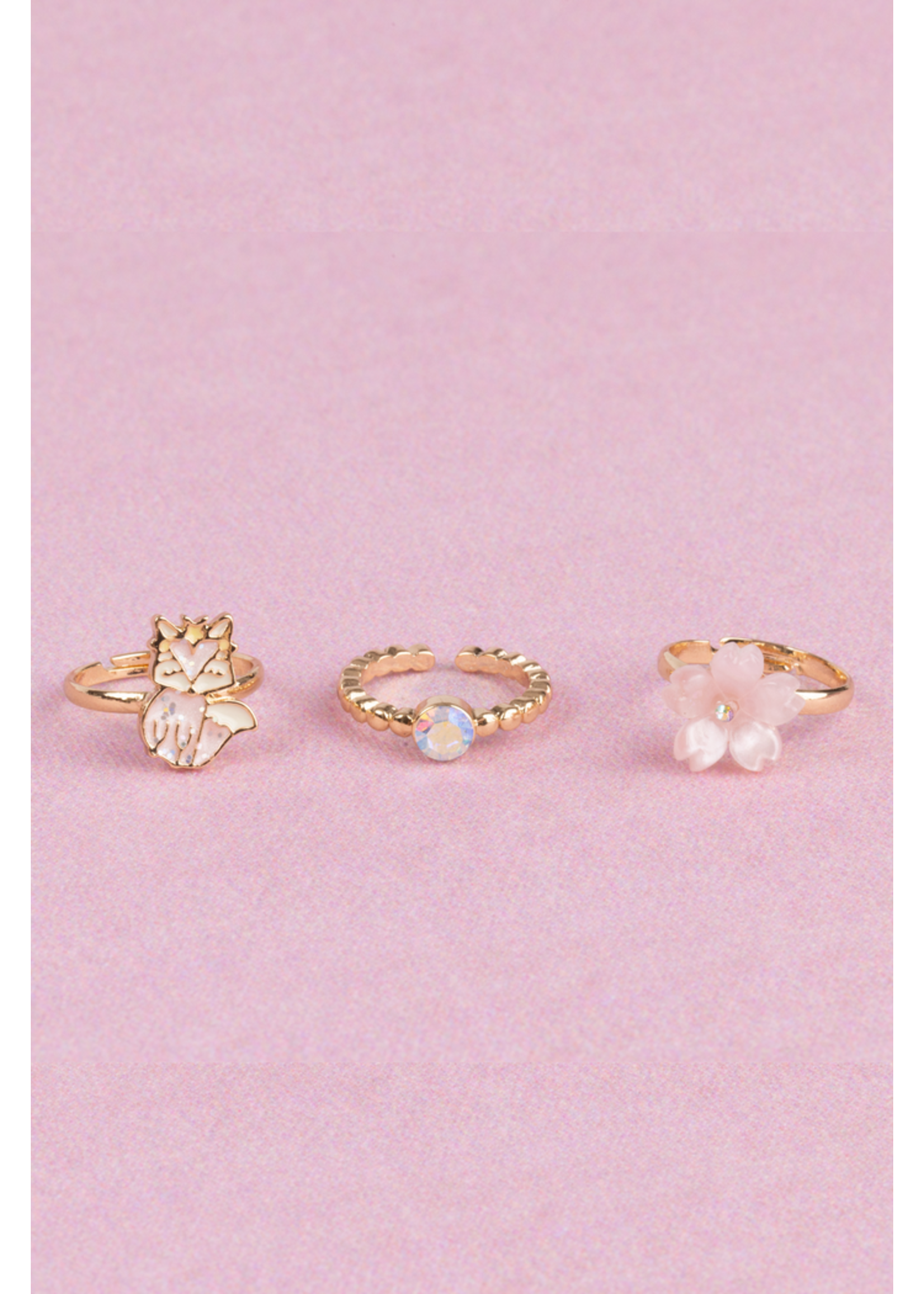 CRE RINGS FOXY FLORAL 3 PC