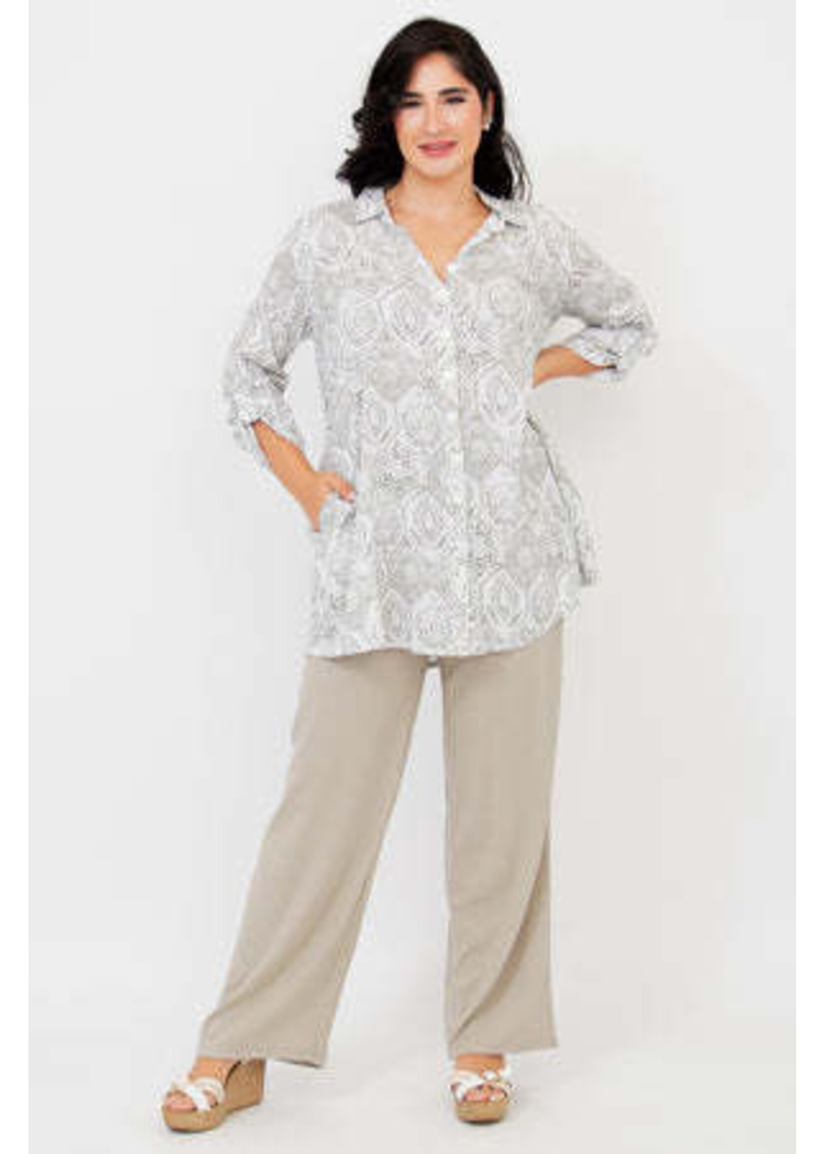 BLUE SKY BSK CELINE BLOUSE MOSAIC