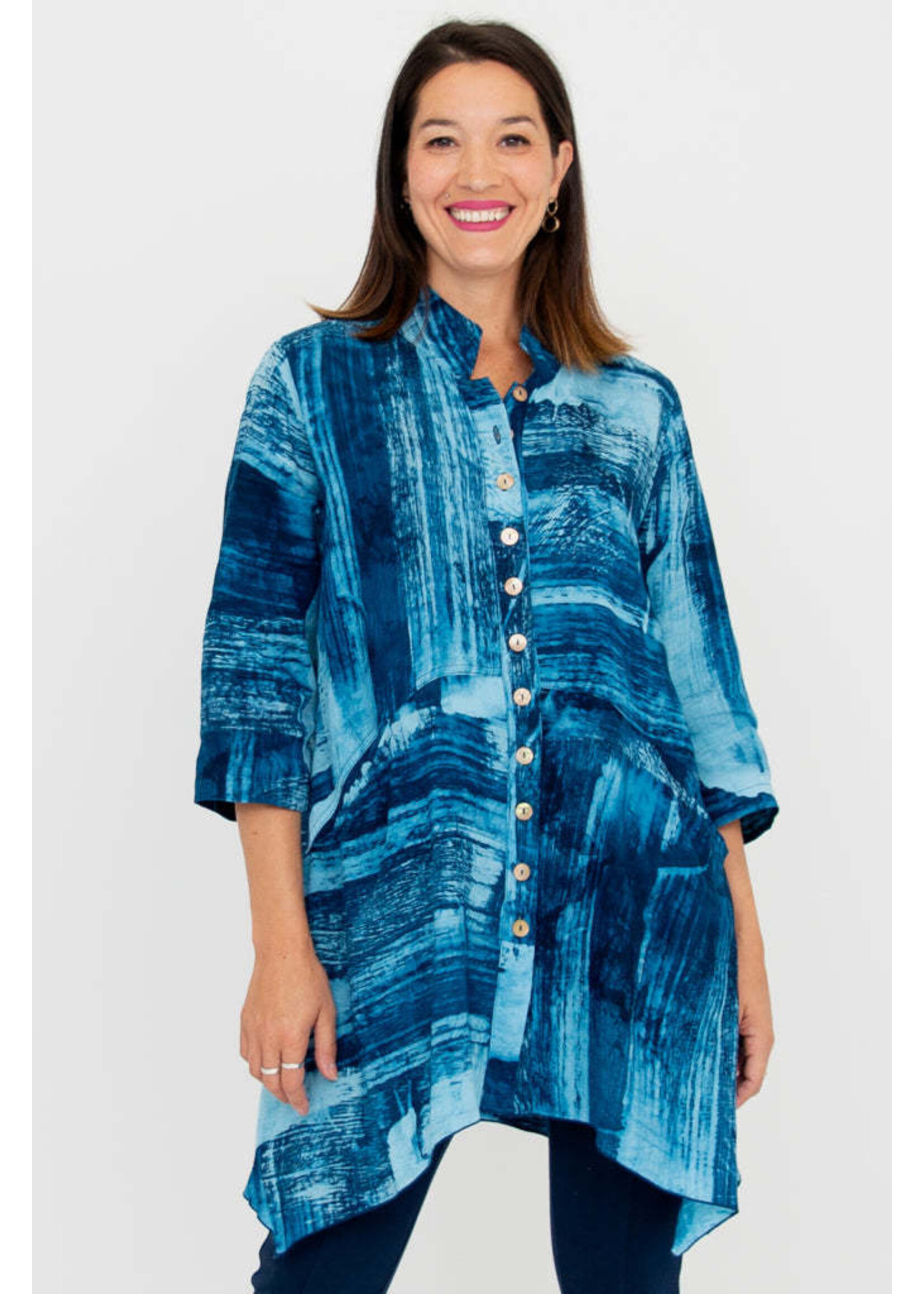 BLUE SKY BSK LANEY TUNIC AQUA STONE