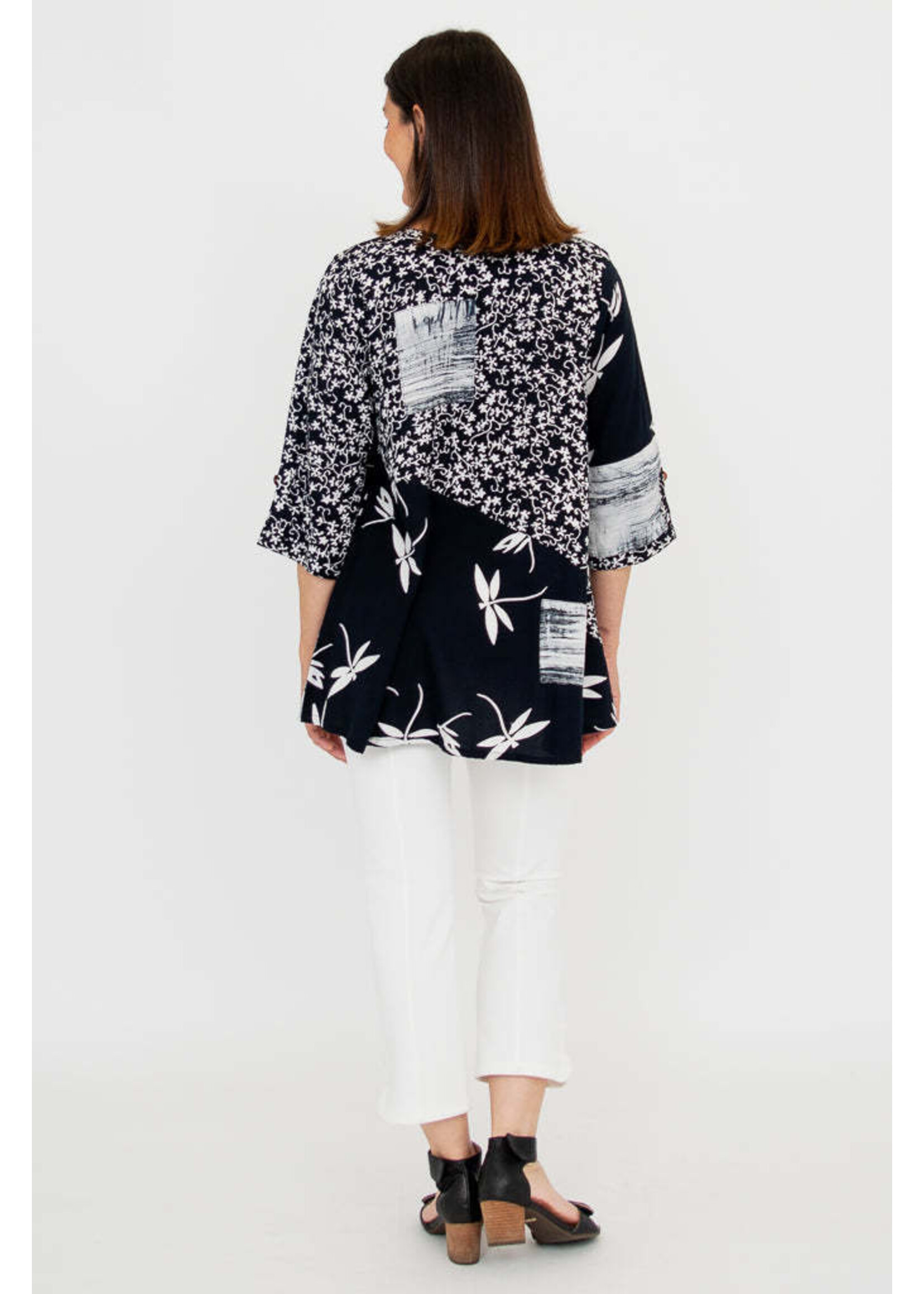 BLUE SKY BSK PALACE BLOUSE DRAGONFLY