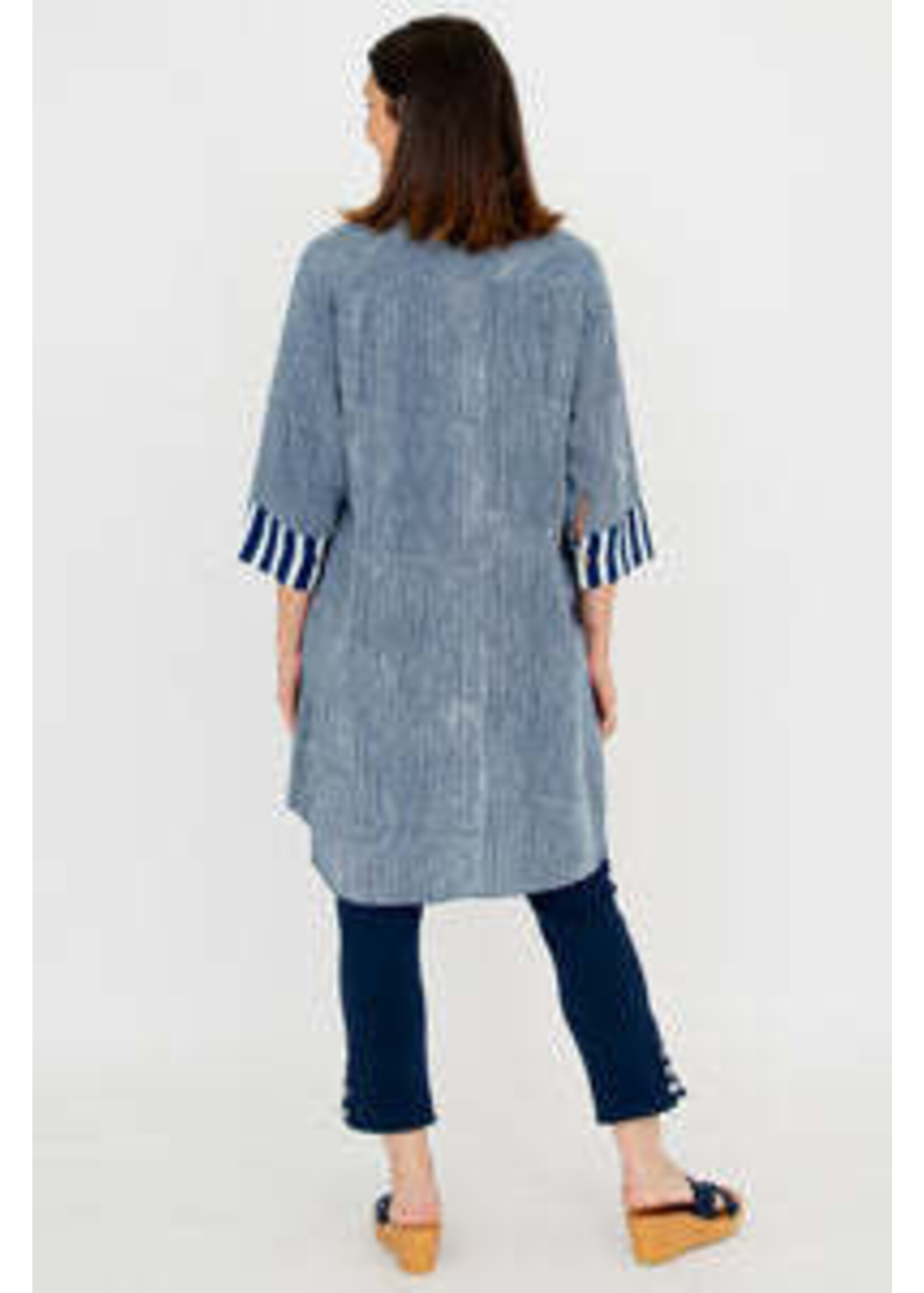 BLUE SKY BSK BLOUSE JIMAL STRIPE