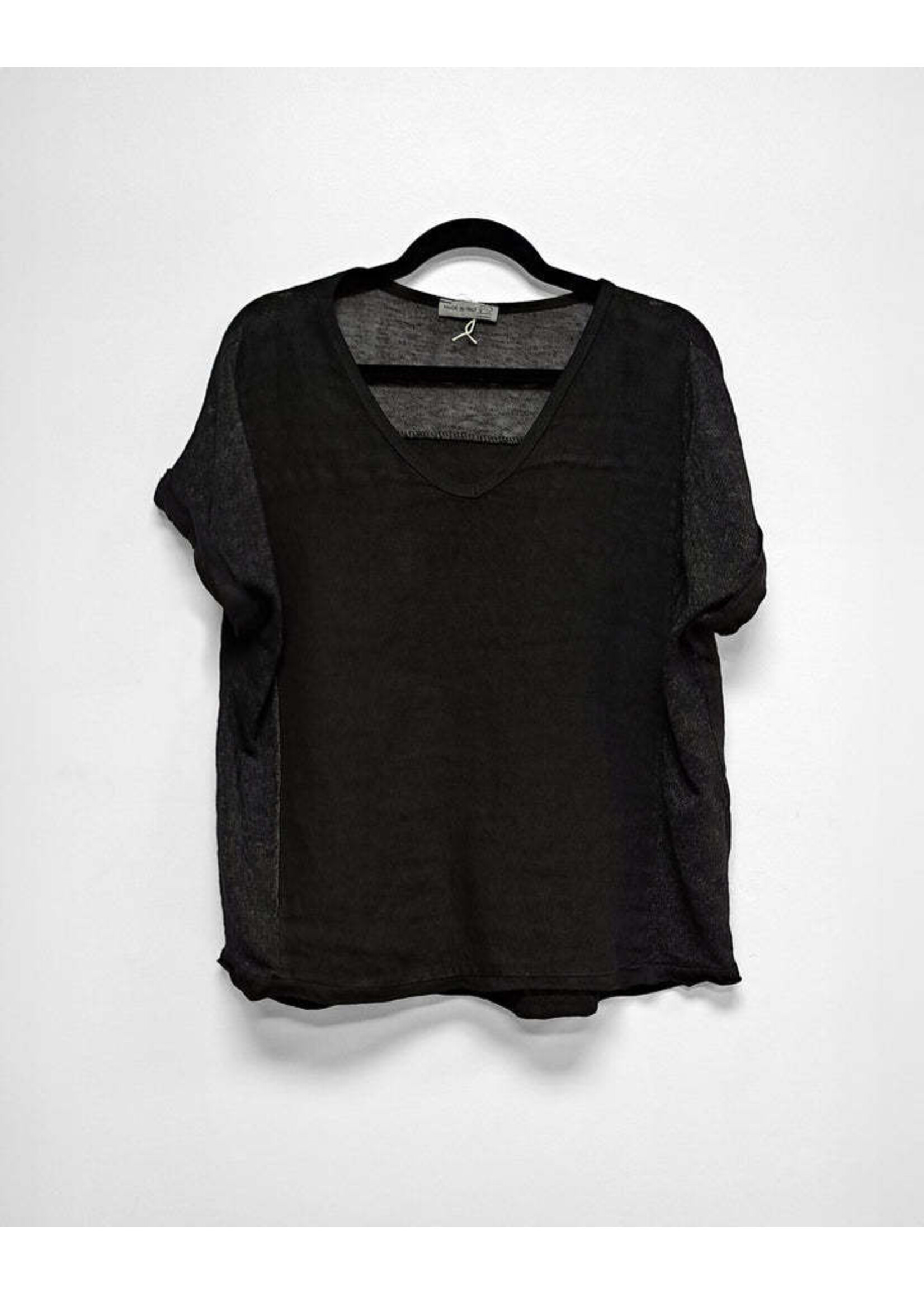 ORANGE FASHION VILLAGE OFV BREEZY LINEN TEE