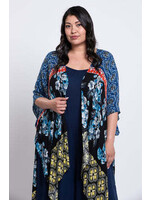 BLUE SKY BSK DARCY KIMONO COLOUR BLOCK O/S