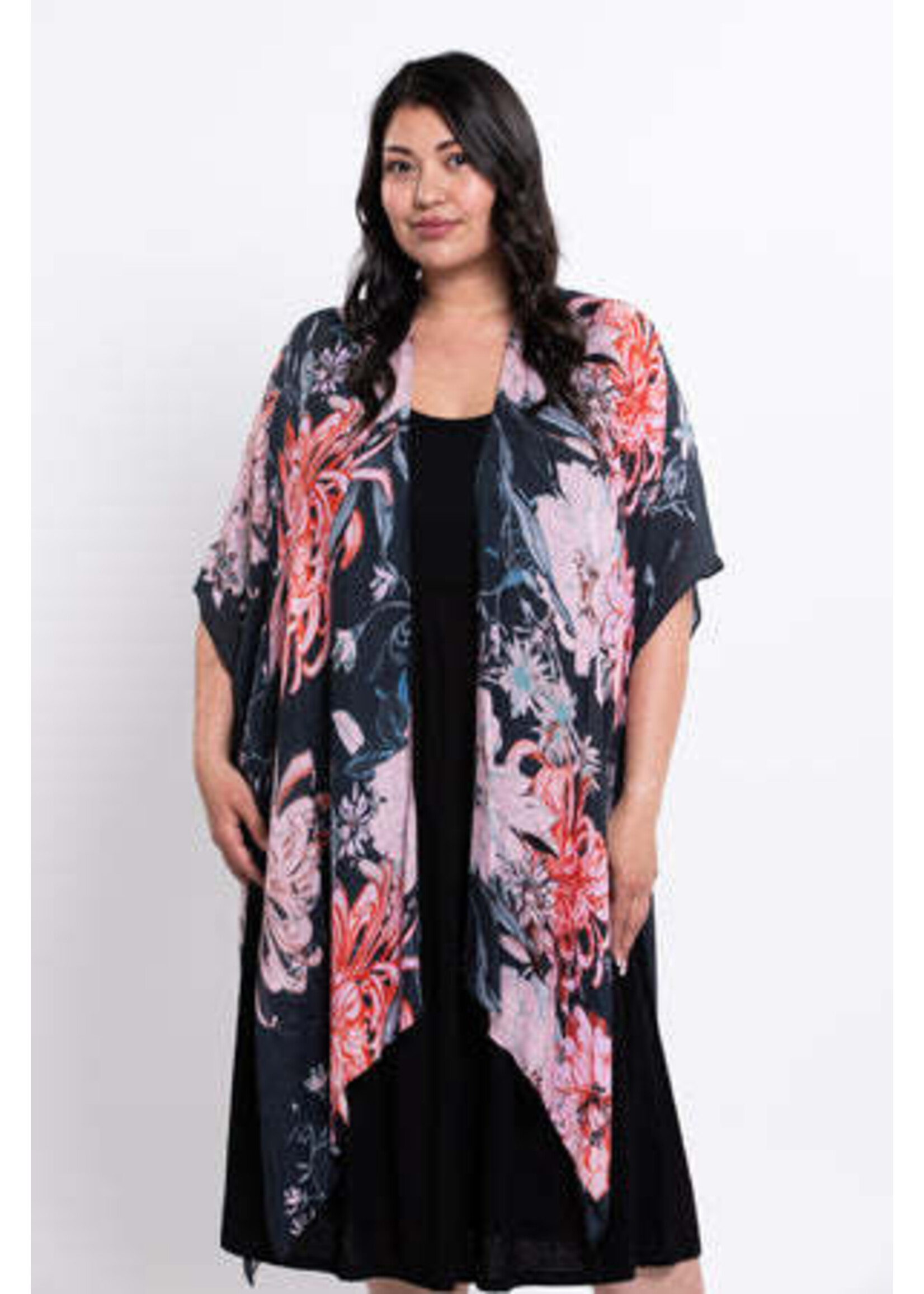 BLUE SKY BSK DARCY KIMONO SUNLIT PETALS O/S