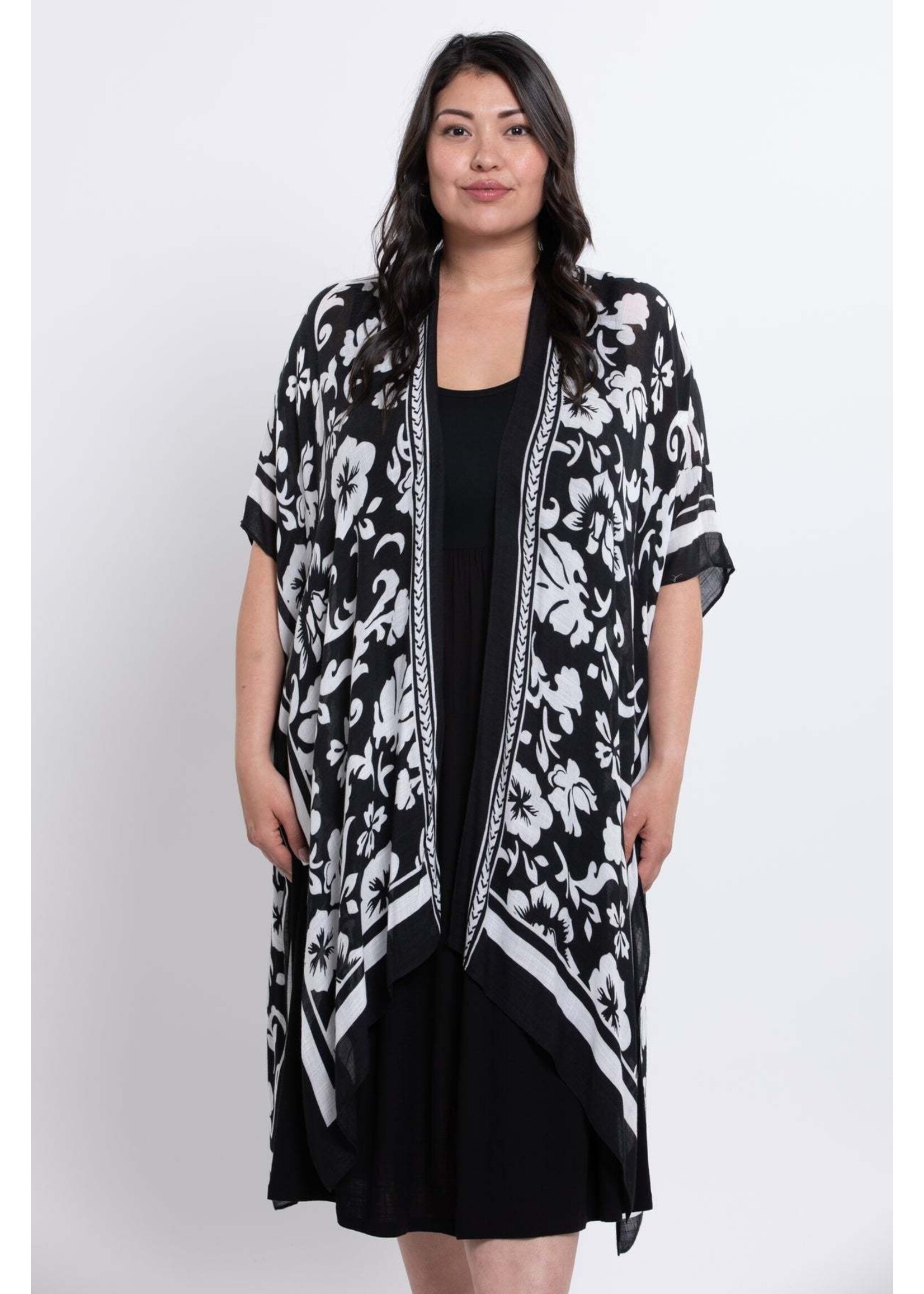 BLUE SKY BSK DARCY KIMONO MOONLIT GARDEN O/S