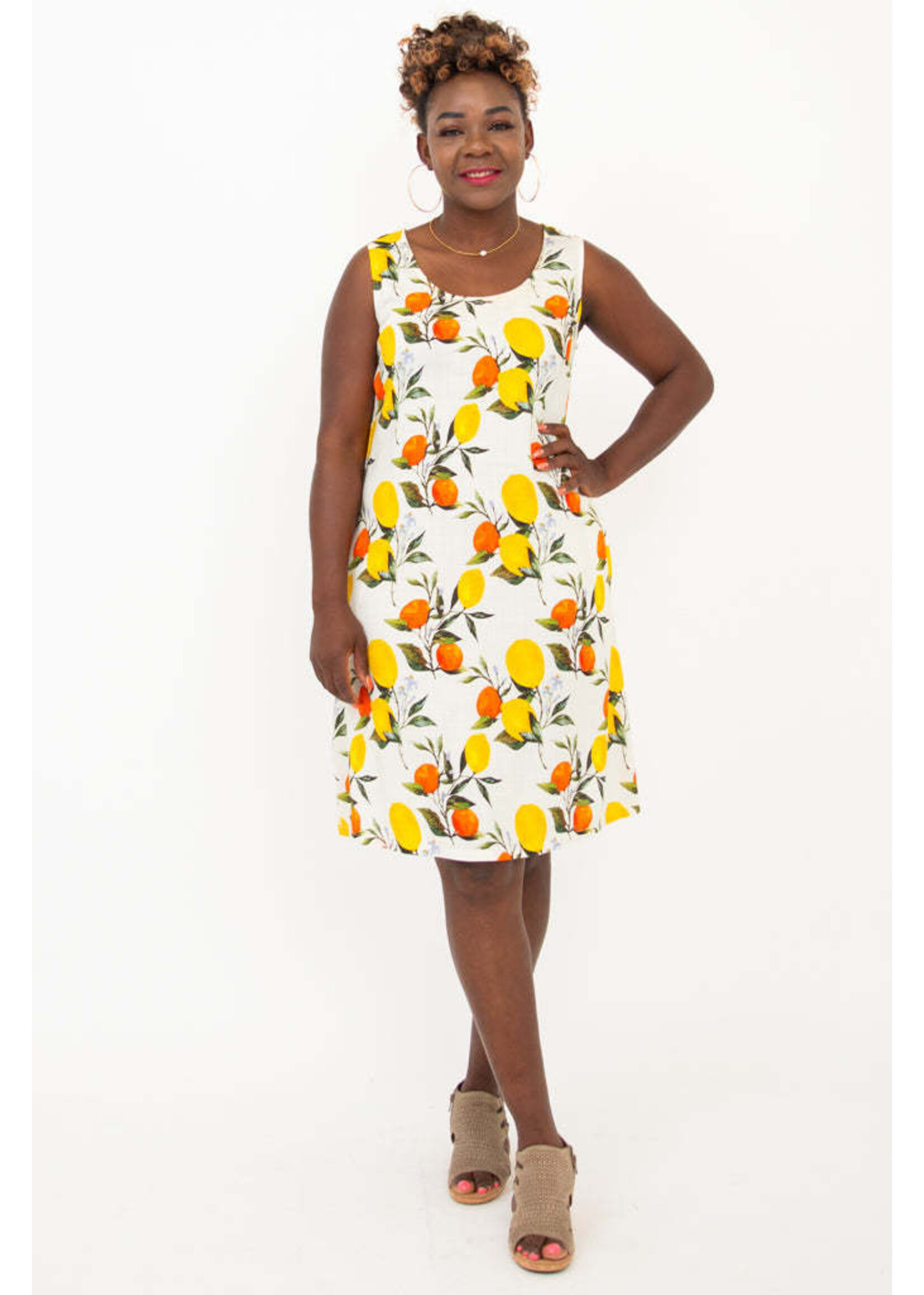 BLUE SKY BSK VELMA DRESS LEMONADE