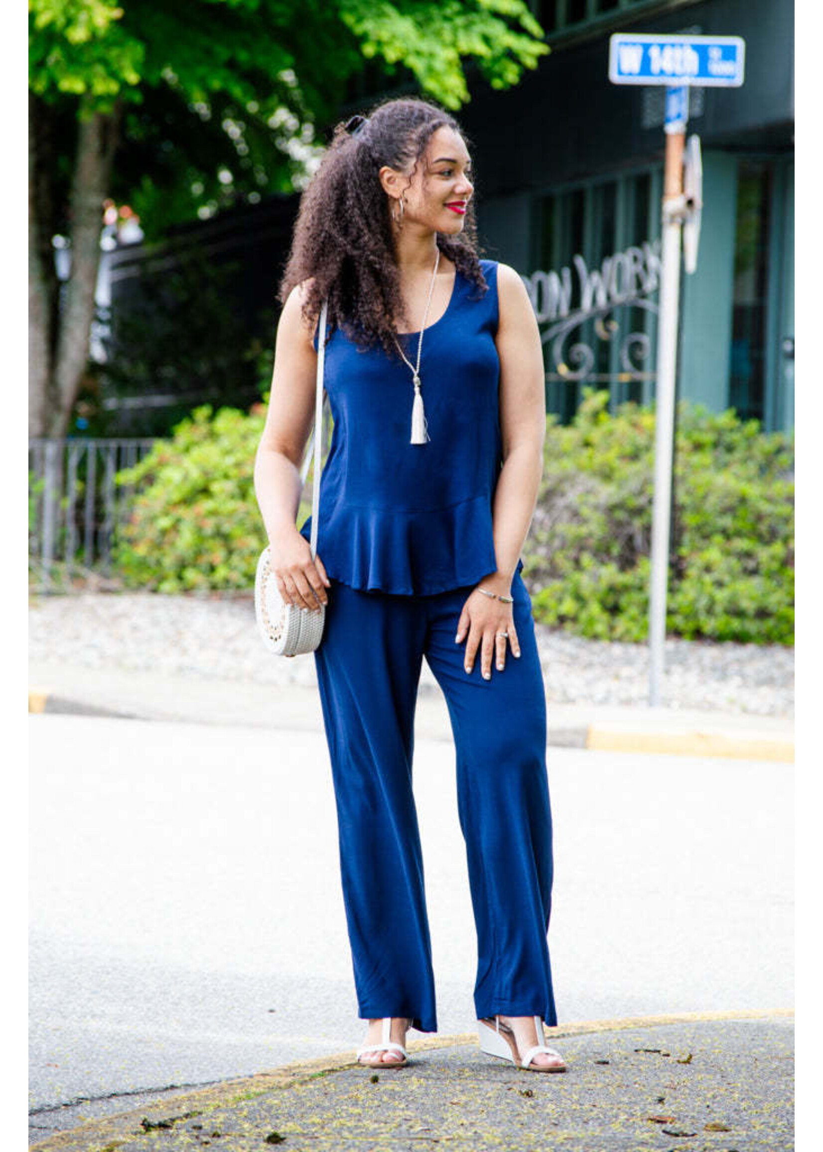 BLUE SKY BSK GINNY TANK INDIGO